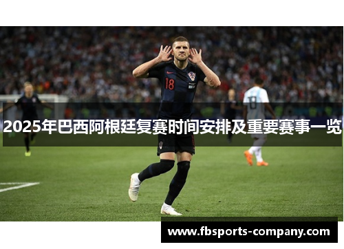 2025年巴西阿根廷复赛时间安排及重要赛事一览
